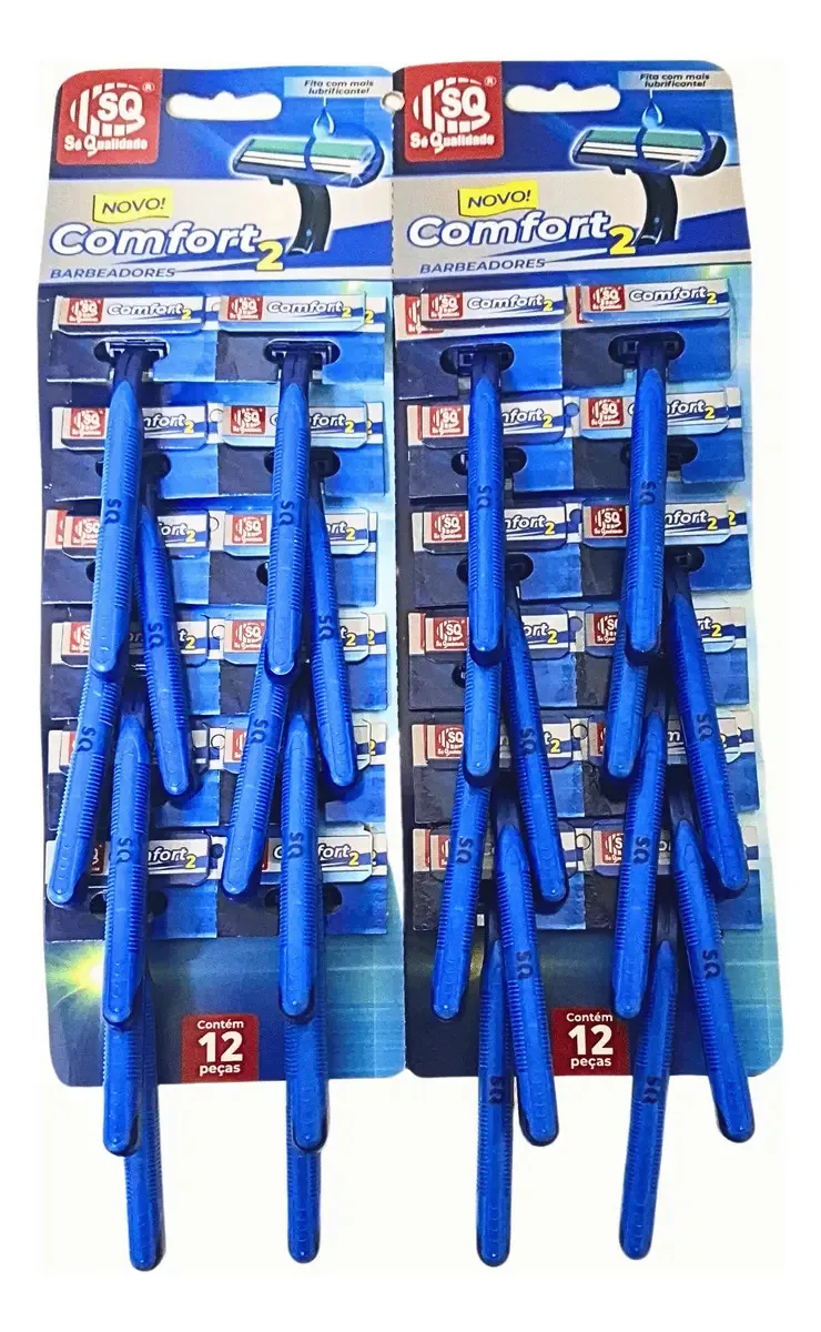 Aparelho De Barbear 2 Laminas Com 24 Unidades Barbeador