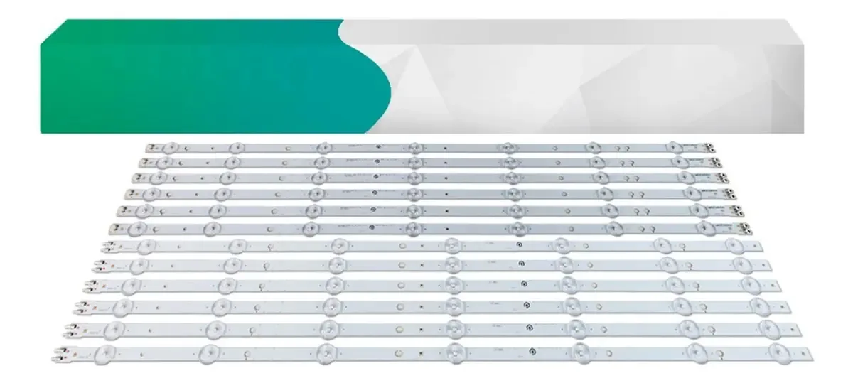 Kit 12 Barras Led Compatível Un60ft6003(g) Un60ft6103ag