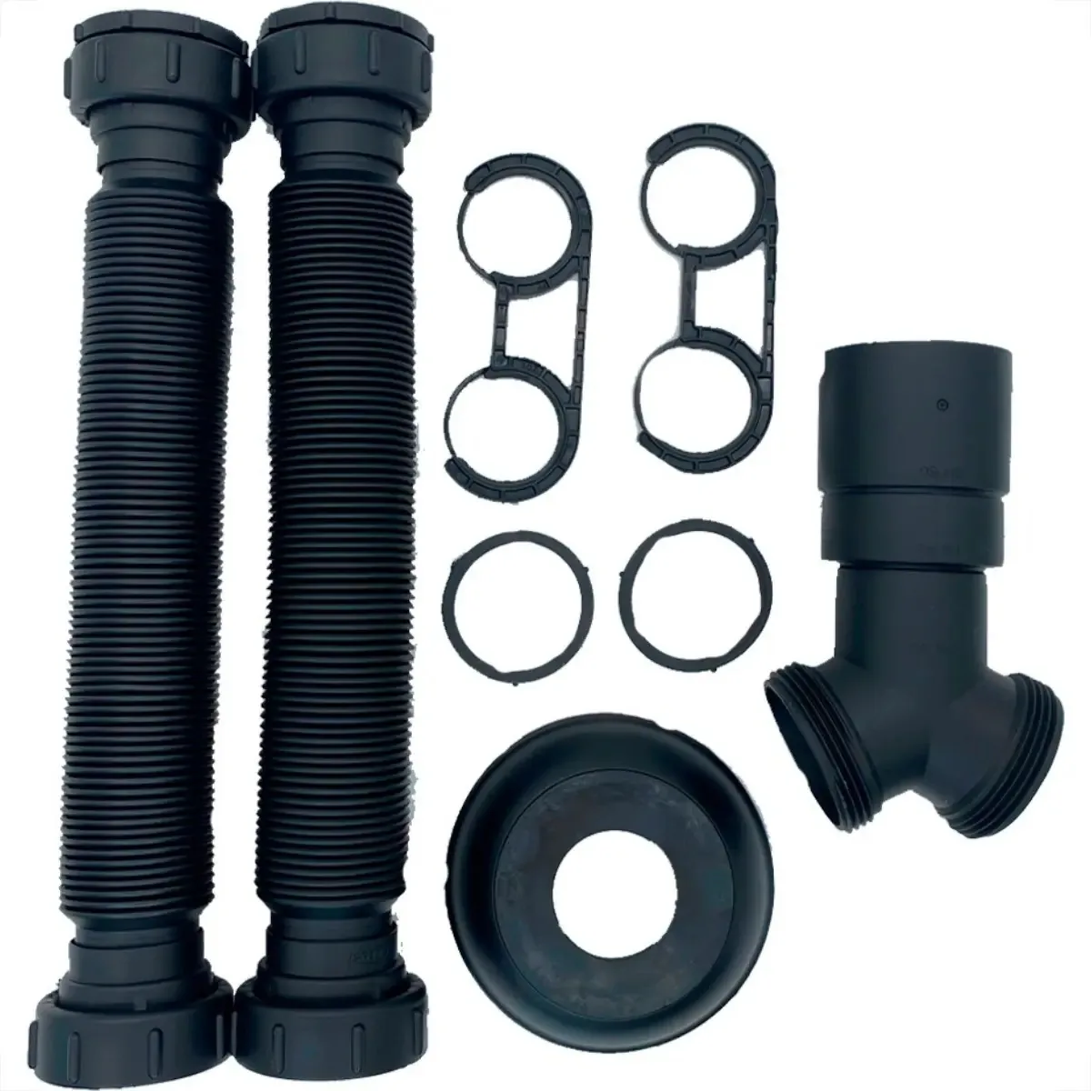 Sifao Sanfonado Extensivel Censi.duplo Preto Fosco Com Supor