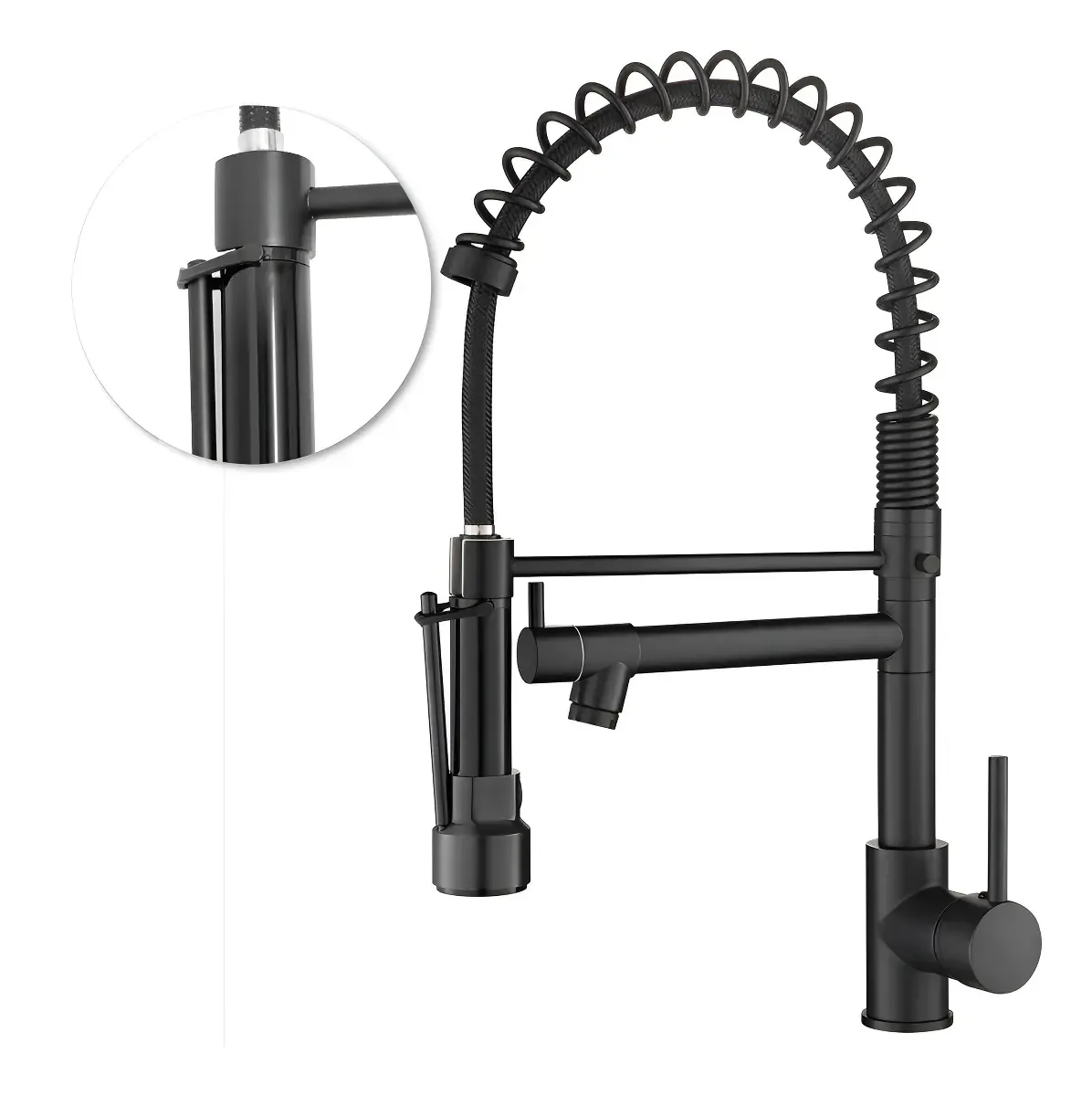 Tutto Home monocomando torneiras de cozinha gourmet luxo cor preto fosco