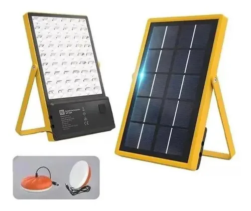 Refletor Led 28w Com Painel Solar + Power Bank - Dp - 7167