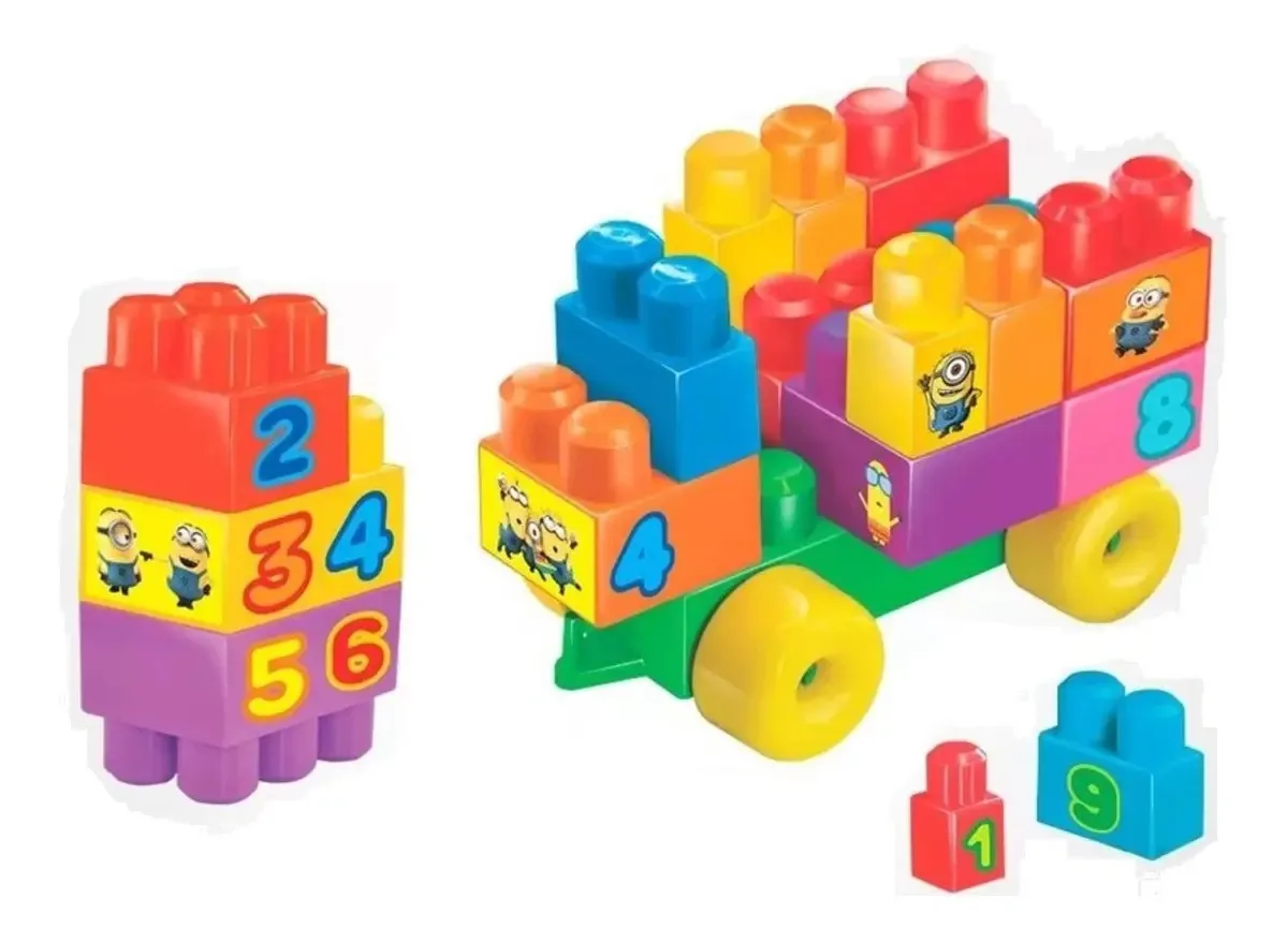 BLOCOS DE MONTAR MINIONS MEU MALVADO FAVORITO BLOCO FUN 33 PEÇAS LÍDER