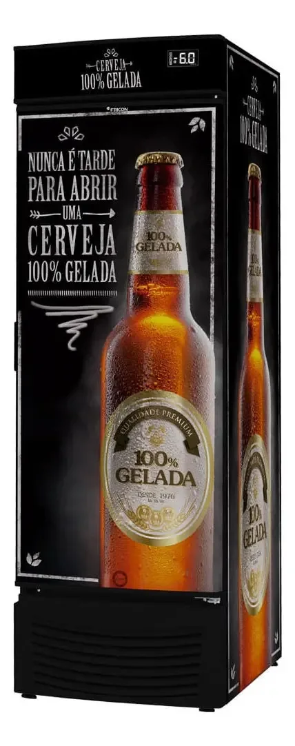 Cervejeira Porta Cega 565 Litros Fricon Vcfc565-2c000 Preto