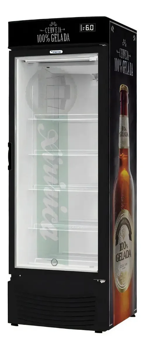 Cervejeira Fricon VCFC431V Porta Vidro Cor Preta