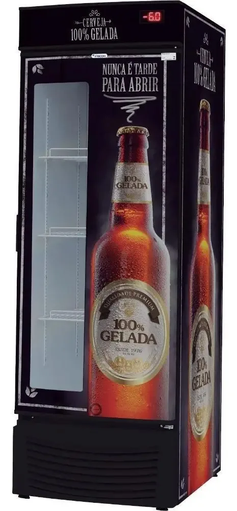 Cervejeira Fricon Com Visor Vcfc-431d Capacidade 431l Preta