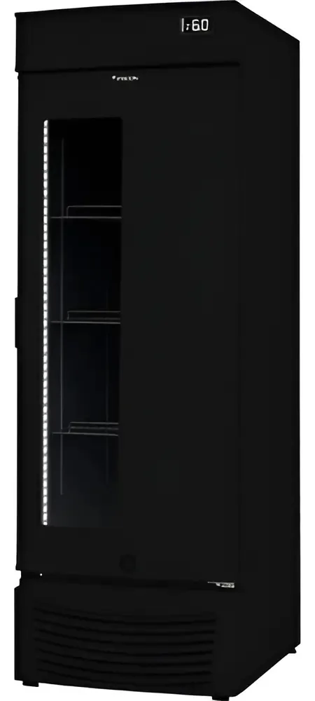 Cervejeira Fricon Preta 431L VCFC431D Porta Vidro