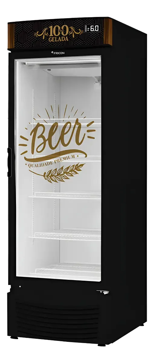Cervejeira Porta De Vidro 433l Fricon Vcfc433v Preto