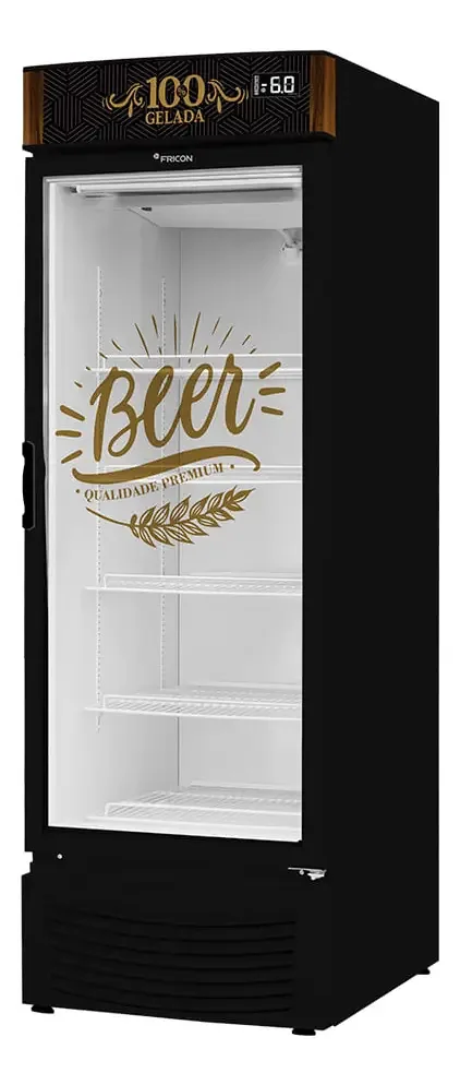 Cervejeira Porta De Vidro 433l Fricon Vcfc433v Preto