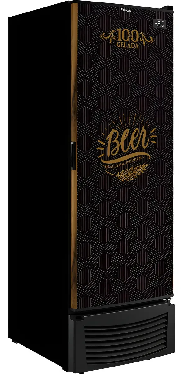 Cervejeira Fricon Vertical Preto 570L Porta Cega VCFC569V