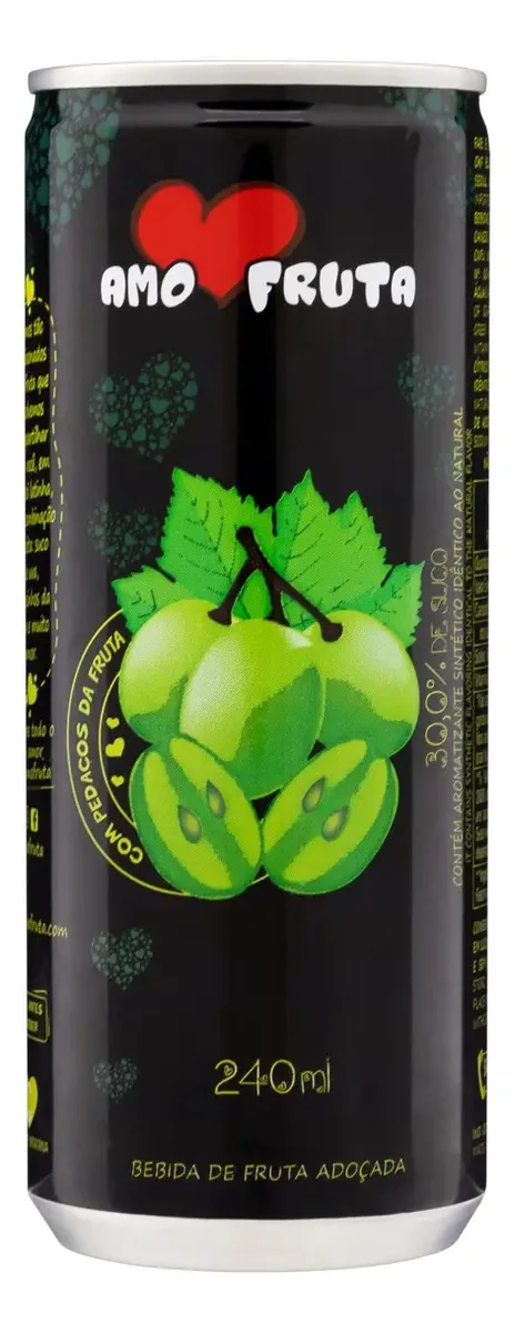 Suco Amo Fruta 240ml Uva