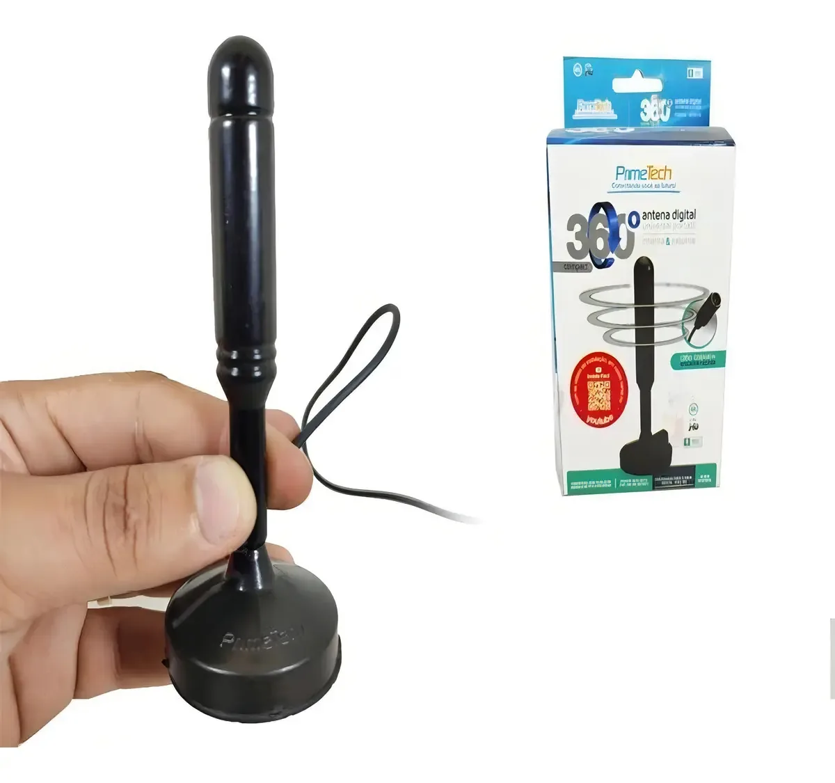 Antena Digital Interna Para Tv E Conversor Full Hd A Melhor