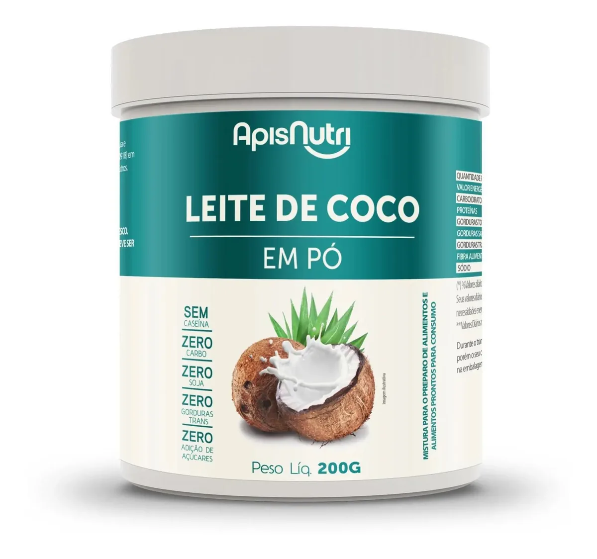 Leite De Coco Em Pó 200g - Apisnutri