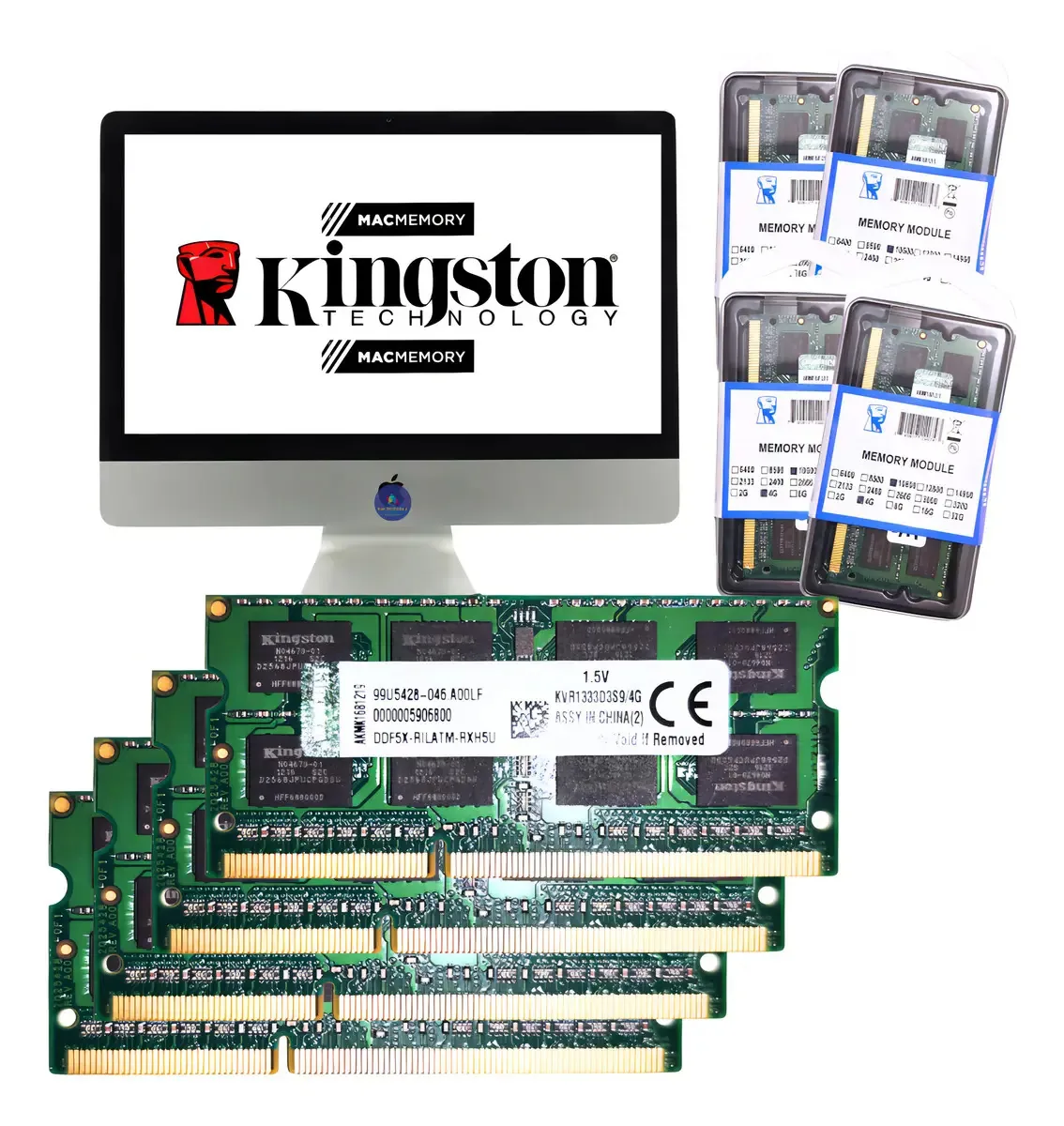 Memórias Ram Kingston Para iMac A1312 4x4gb=16gb 1333mhz