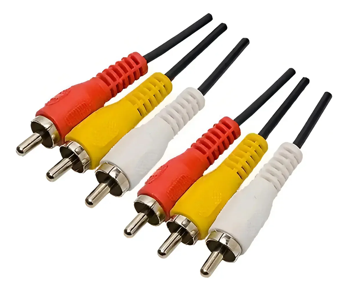 Cabo Rca Audio E Video 3 Pontas Super Reforçado