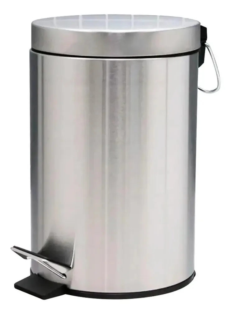 Cesto De Lixo Lixeira De Aço Inox 5l Com Cesto Removível