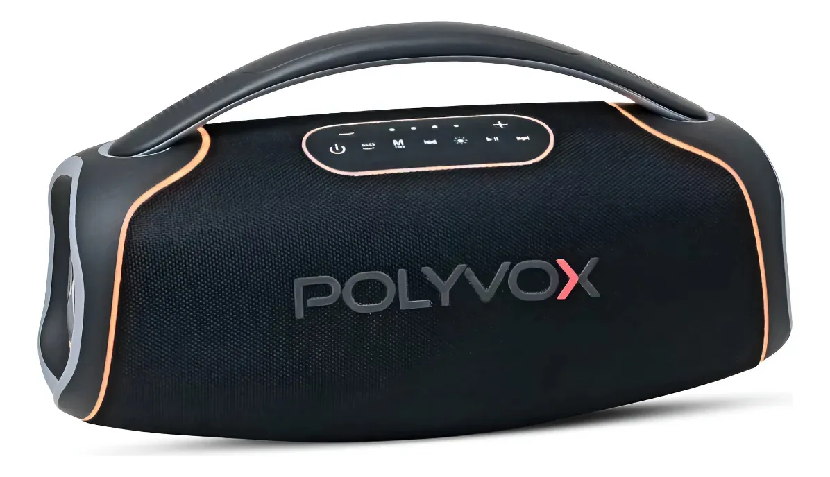 Caixa De Som Boombox Polyvox Xb-3 200w Rms 25h De Bateria