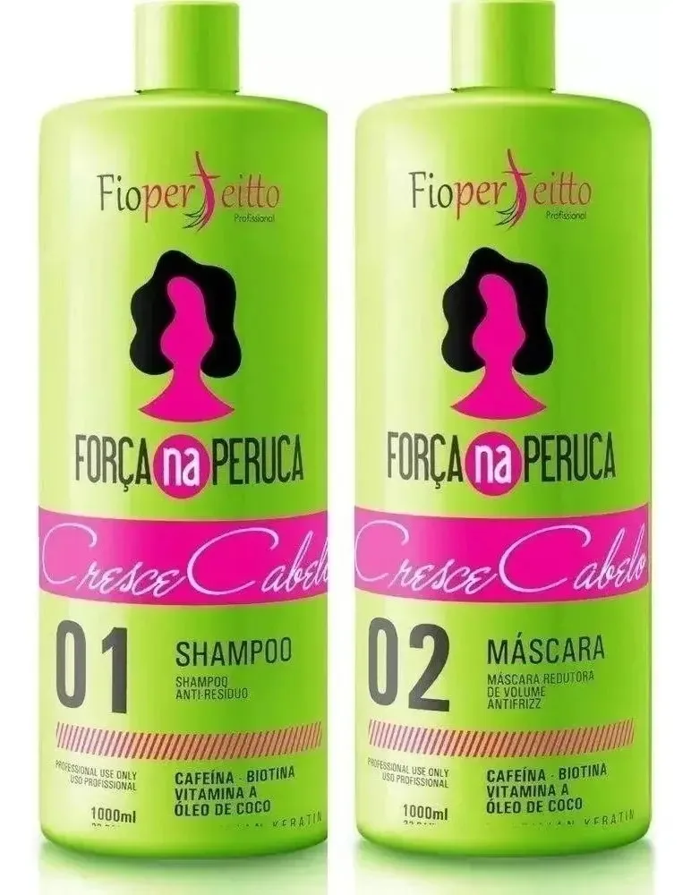 Força Na Peruca Shampoo E Máscara Cresce 2x1lt