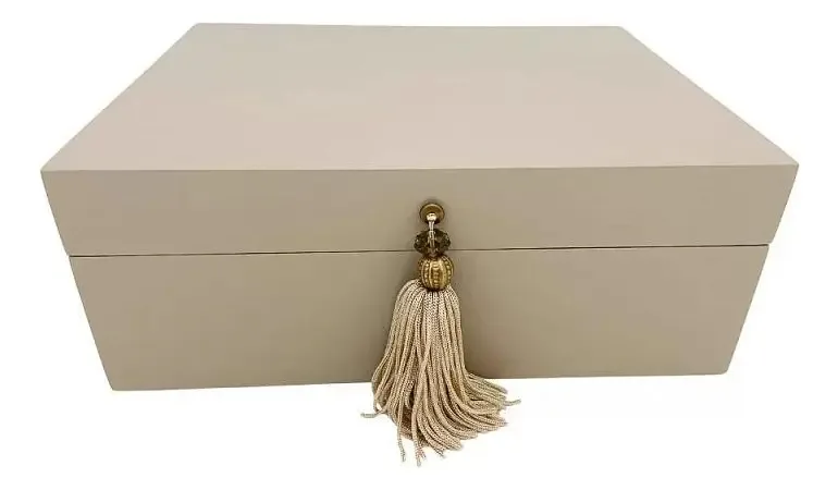 Caixa Decorativa Retangular Mariah P 23x9x18cm- Limoeiro