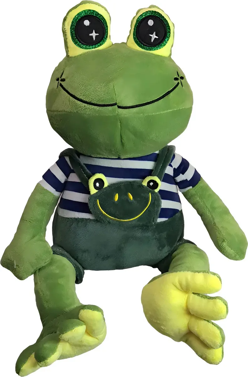 Sapo Tito De Pelúcia Com Roupinha 38cms