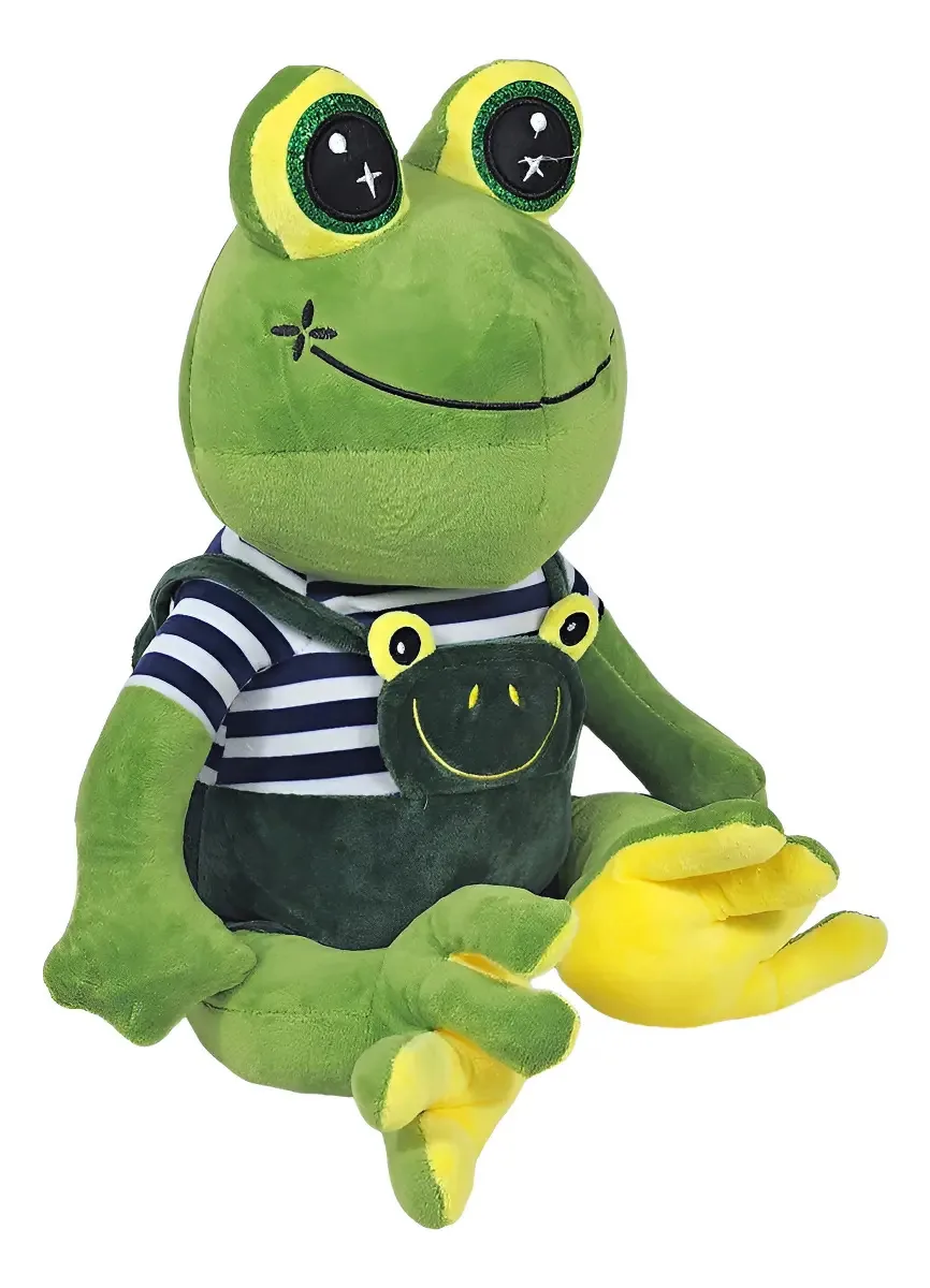 Sapo Tito De Pelúcia Com Roupinha 50cms