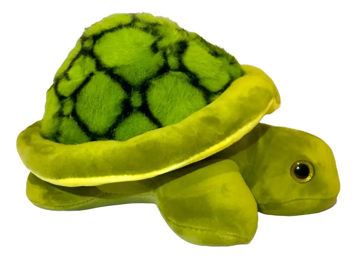 Tartaruga De Pelúcia Realista Verde Grande Decoração Festa