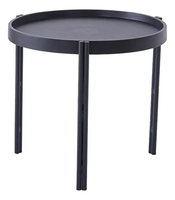 Mesa De Apoio Para Jardim Enjoy Rivatti Cor Preto