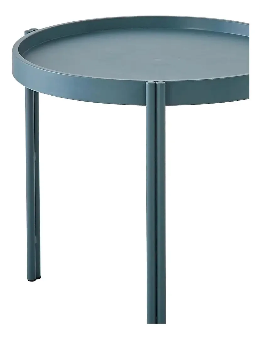 Mesa De Apoio Para Jardim Enjoy Rivatti Cor Azul