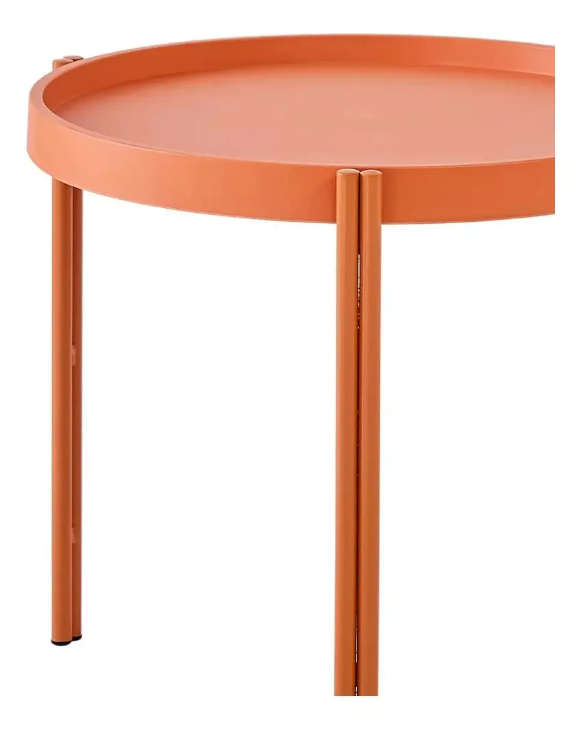 Mesa De Apoio Para Jardim Enjoy Rivatti Cor Pêssego