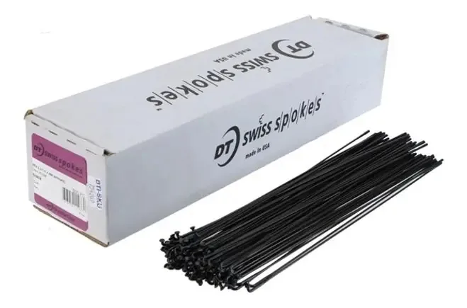 Raio Dt Swiss Competition 284mm Trefil. 2.0-1.8-2.0mm Preto