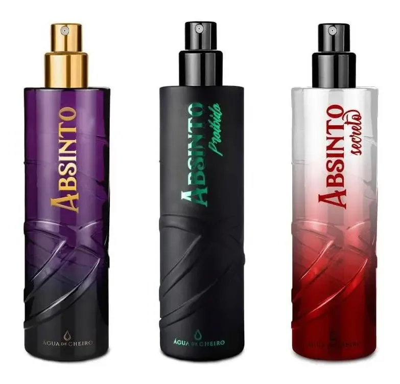 Com 3 Colônias Absinto Água de Cheiro De 30ml