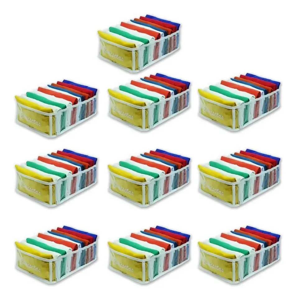 Organizadores Gavetas Kit C/10 Colméias 10 Nichos- Camisetas