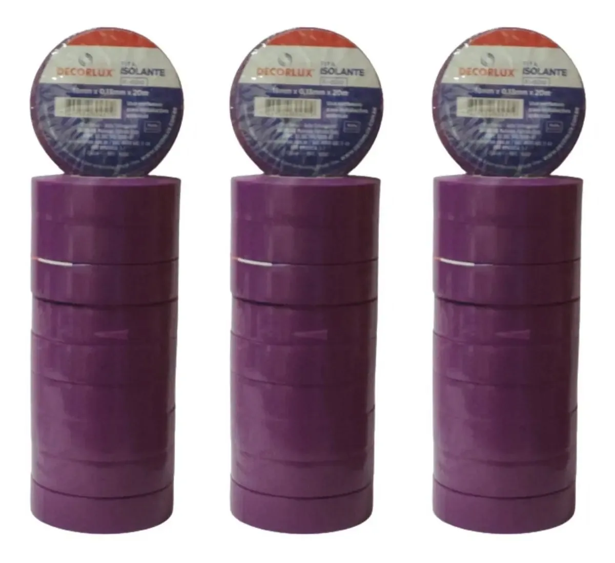 30 Fitas Cortada Decorlux Bronzeamento Natural Cor Roxa