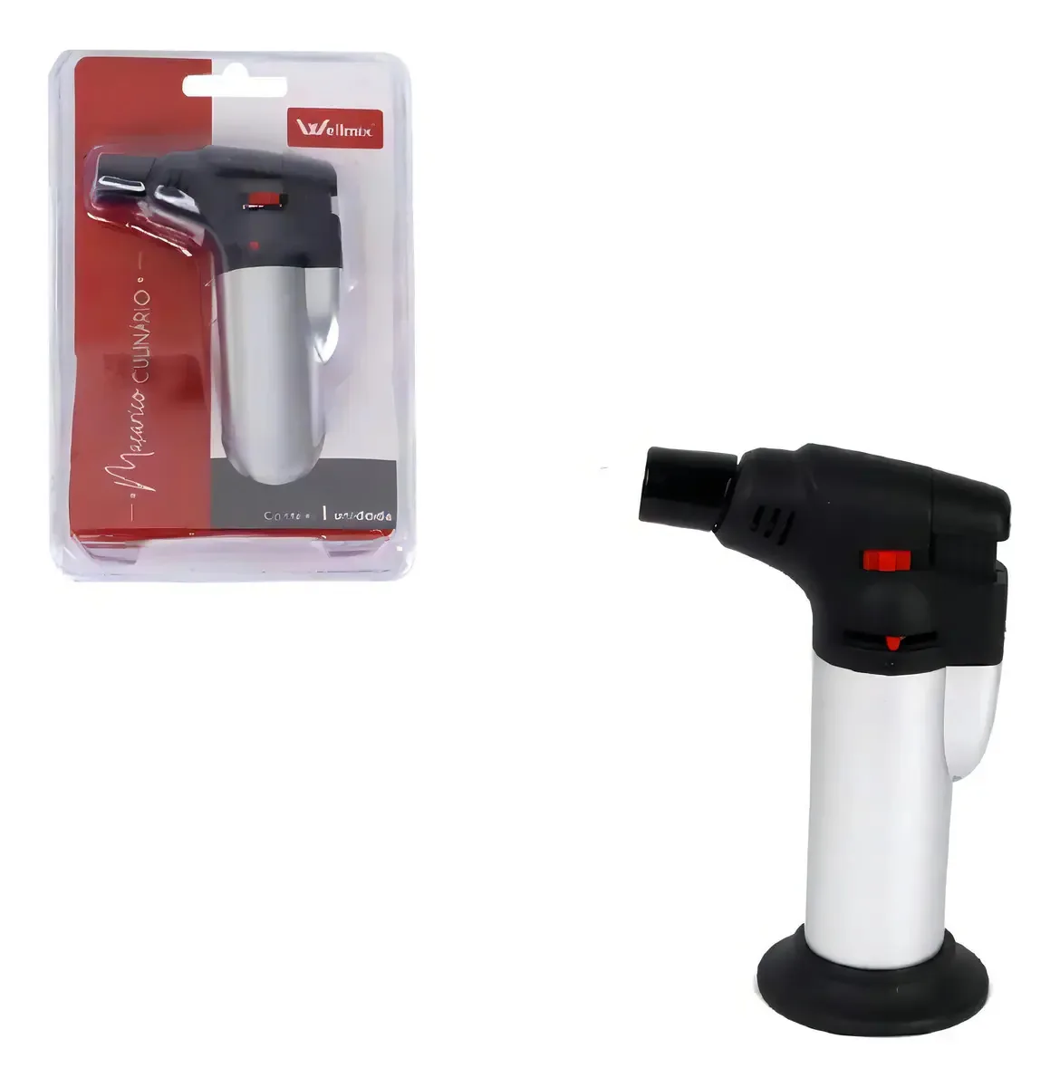 Macarico Culinario Com Controle Manual Preto Ref Wx10674