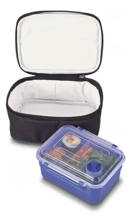 Cooler Térmico Com Marmita 800ml Preto