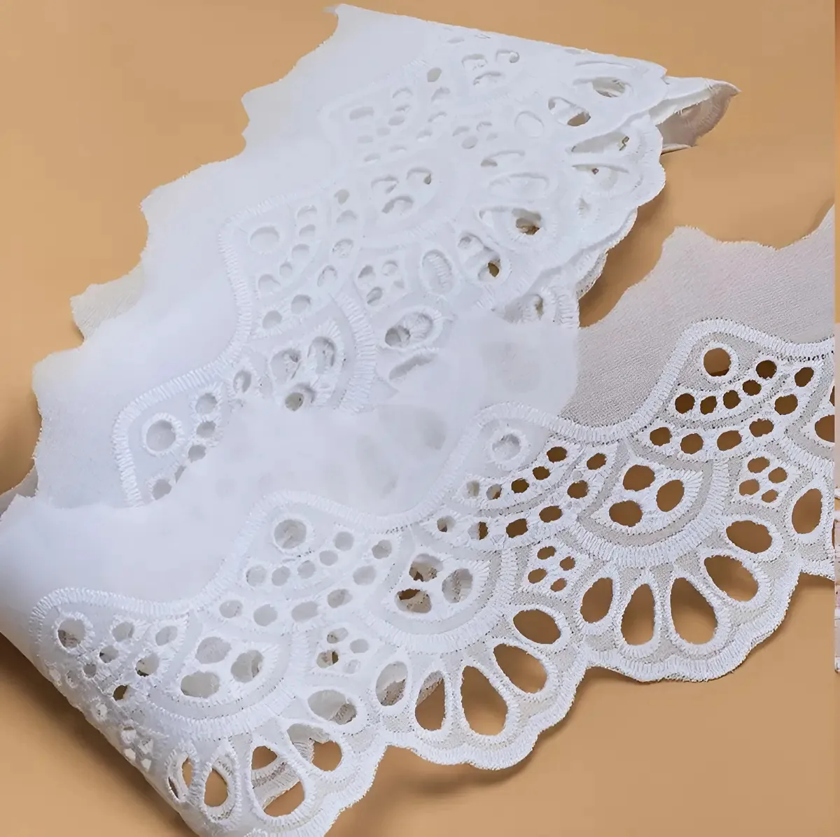 Bordado Ingles Ba017 100% Algodão Cor Branco