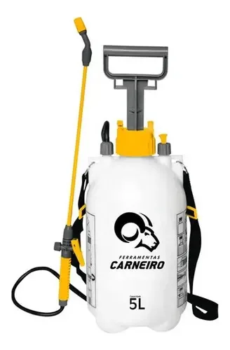Pulverizador Agrícola Carneiro 5L Lateral Branco Bico Ajustável