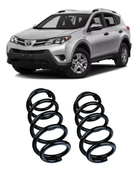 2 Molas Traseiras Reforçadas Gnv Toyota Rav4 2006 / 2013