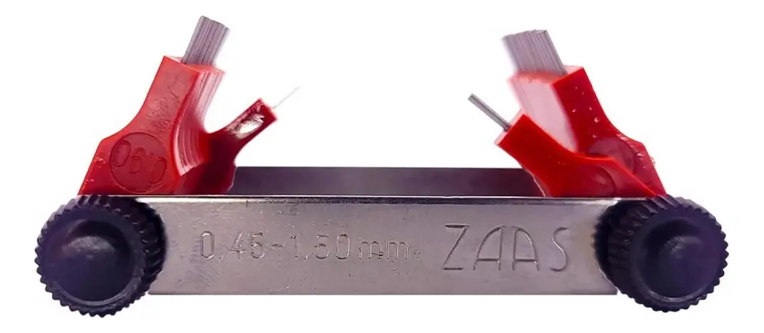 Calibre de Furo Zaas: Medidor para Diâmetros de 0.45 a 1.5 mm