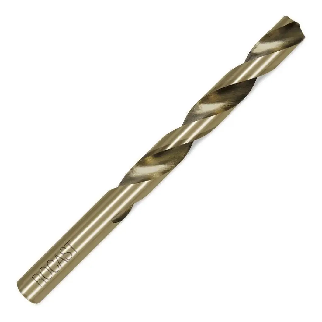 Broca Helicoidal Rocast 8% Cobalto HSS-Co 12,5mm Aço e Ferro Usinagem