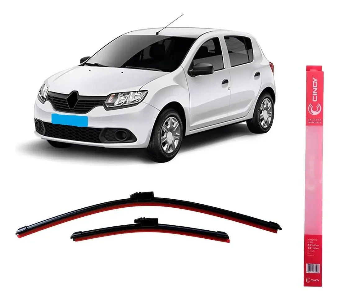 Palheta Limpador Parabrisa Silicone Sandero Logan 14 A 2018