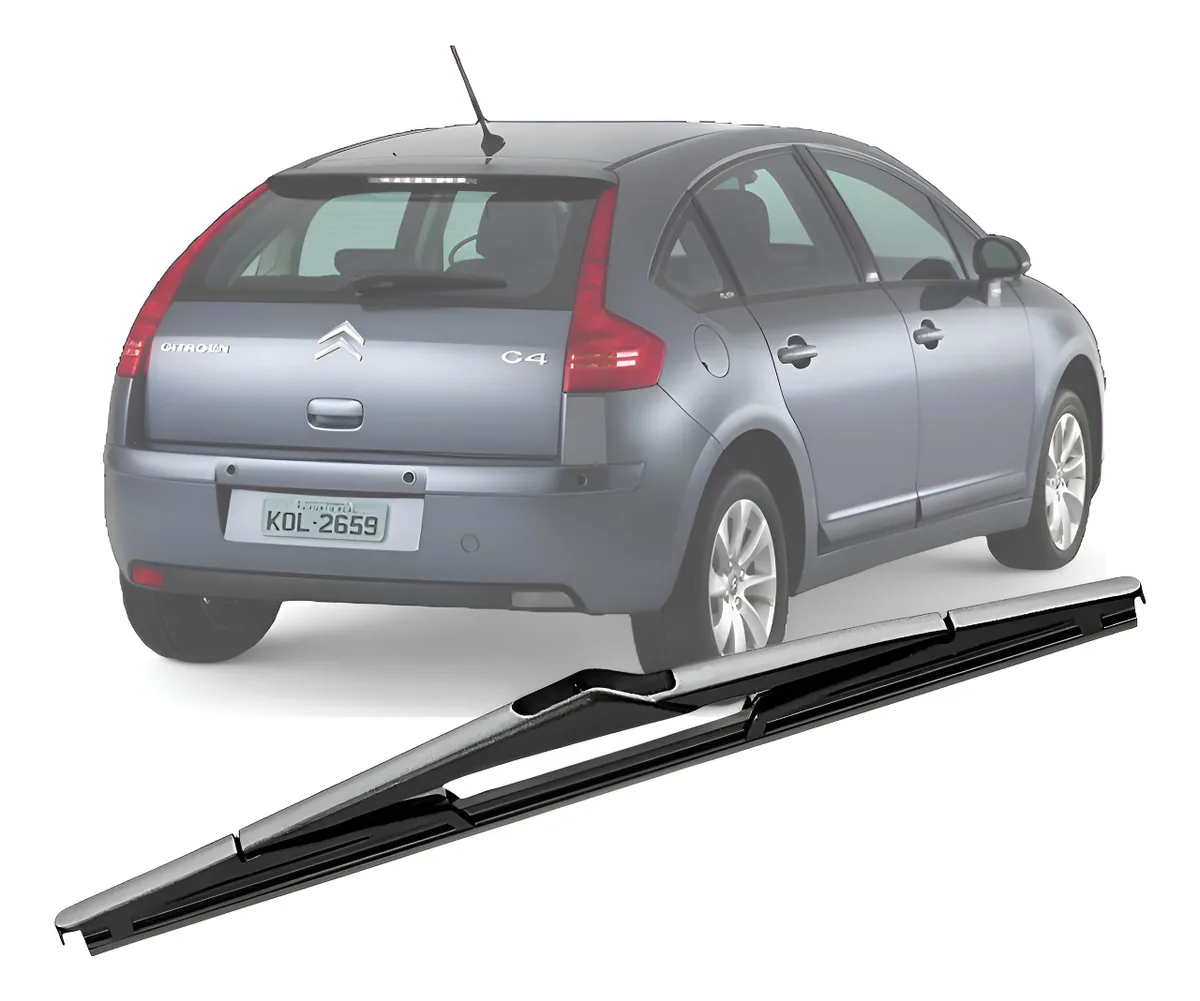 Palheta Limpador Traseiro Citroen C4 Hatch 2007 A 2014 Cinoy Preto