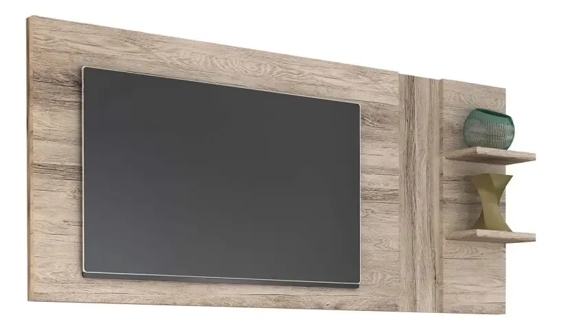 Painel Para Tv Acorde Castanha Rústico - Colibri