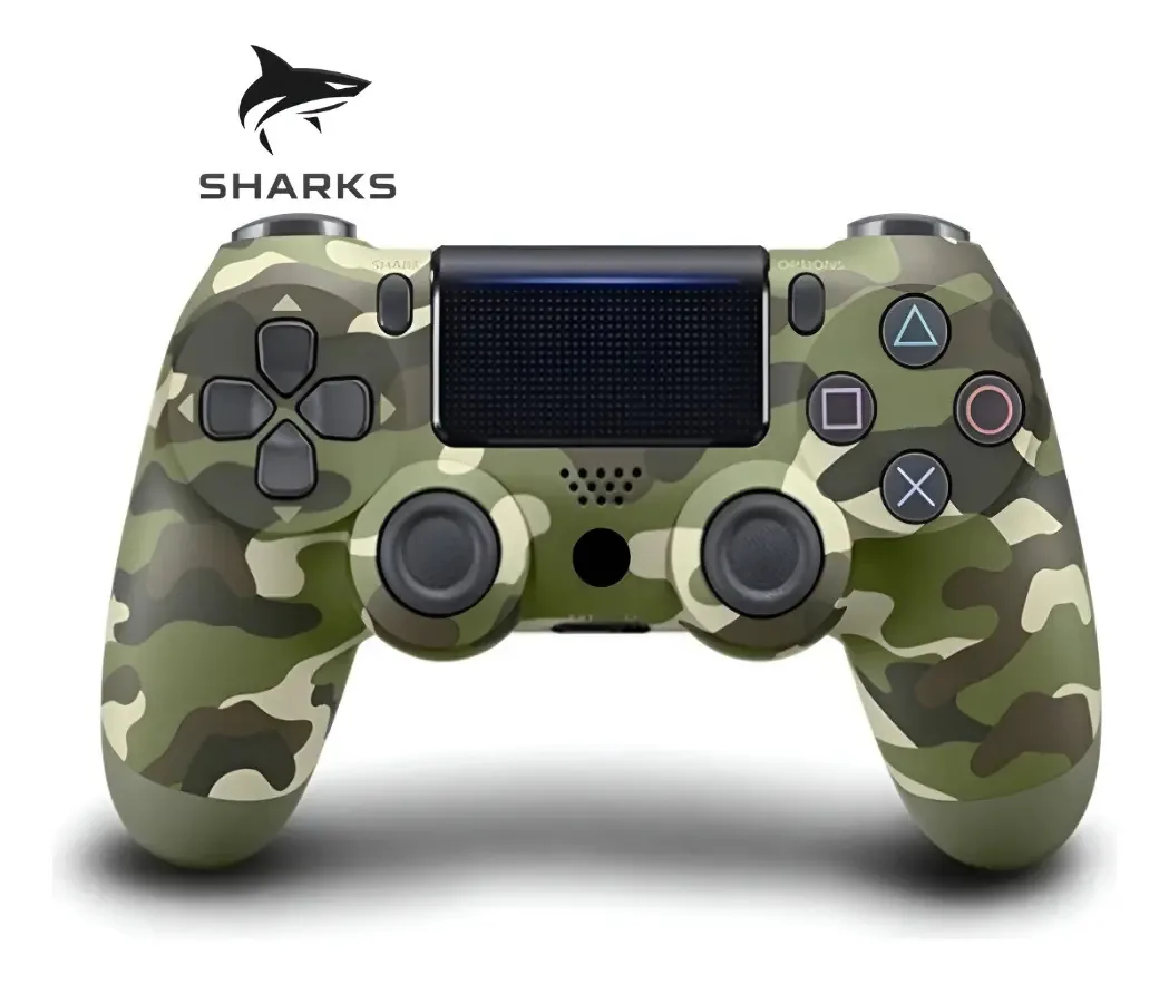 2 Controles Bluetooth SHARKS ML Compatível PS4 PC Touchpad