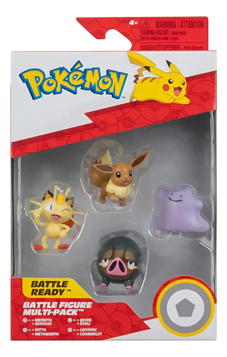 Multipack 4 Figuras Tipo Normal, Pokemon - Sunny