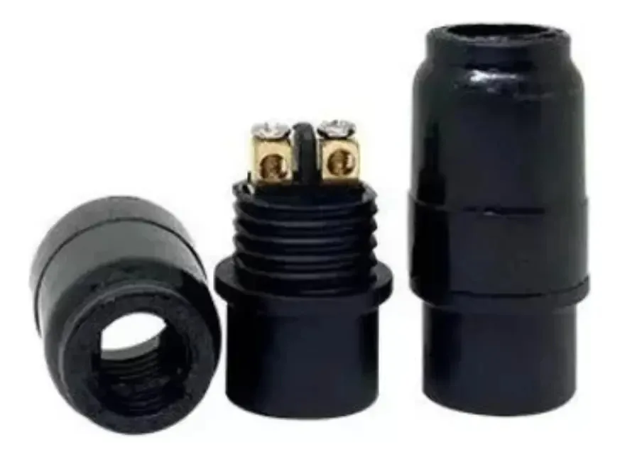 Bocal Soquete E14 Para Lustres E Luminárias Decorlux Cor Preto