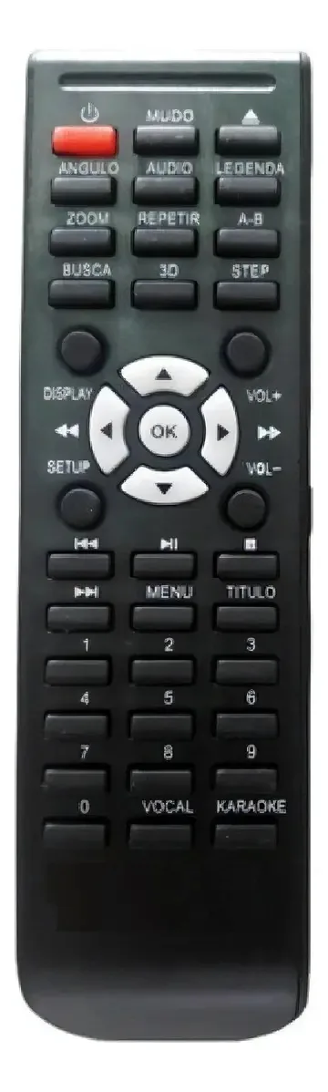 Controle Remoto Tectoy Dvd LE-7650 Modelos DVT-F650 F651 F800