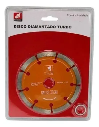 Disco Corte Diamantado Segmentado 110mm Furo 20mm Concretos