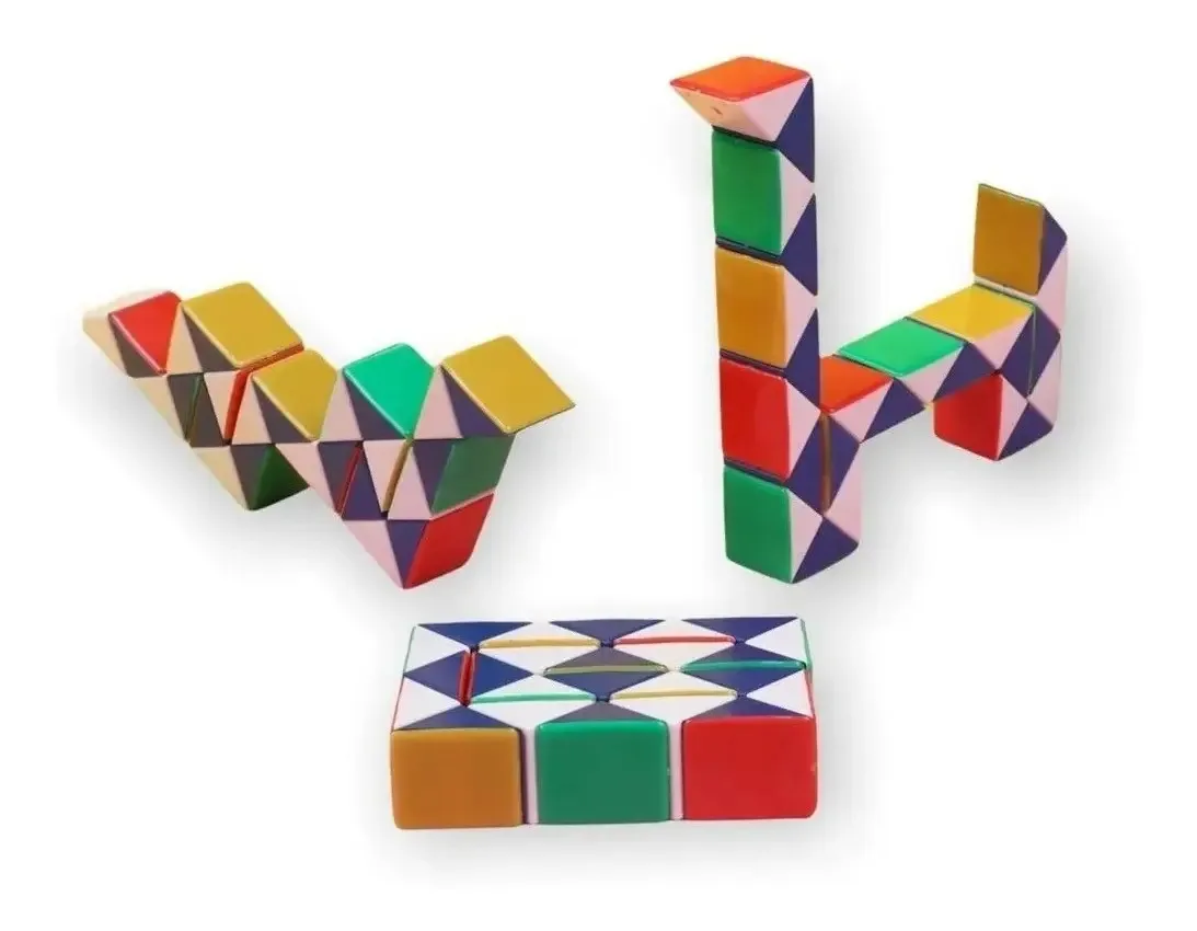 Cubo Magico Snake Cobra Magica Fidget Toy Infinity Colorido