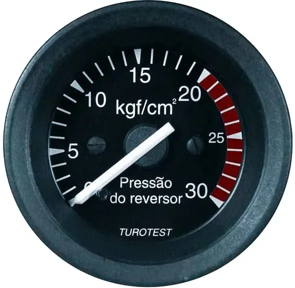 Relógio Manômetro Pressão Óleo Turotest 52mm 30kg Para Agrícola