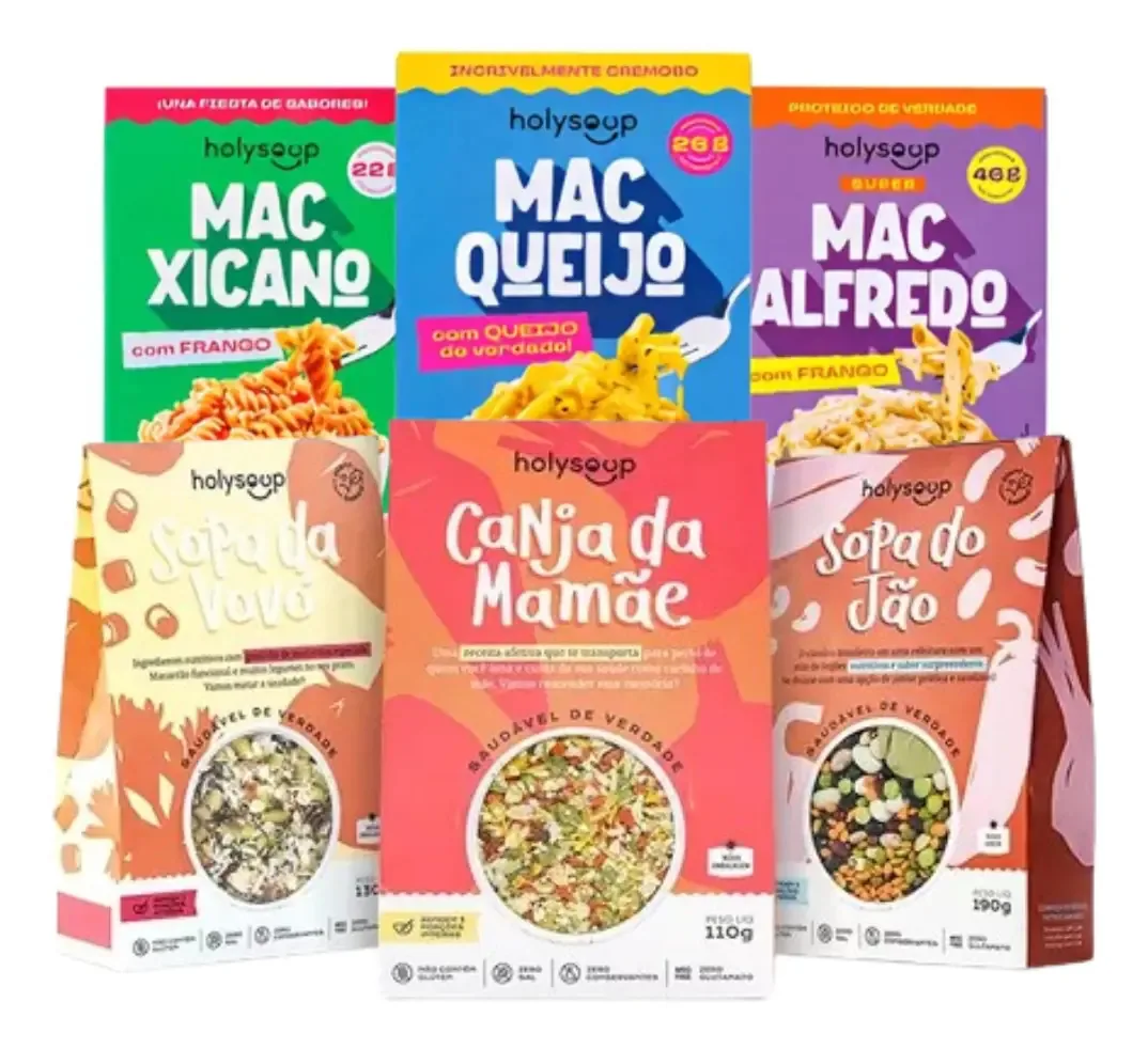 Kit 3 Macarrão Holymac E As Queridinhas - Holysoup